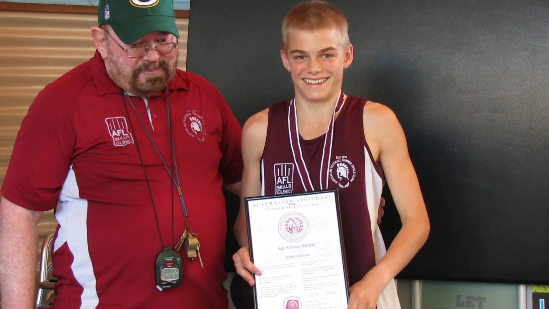 Age Group Medalist Fraser Jeavons